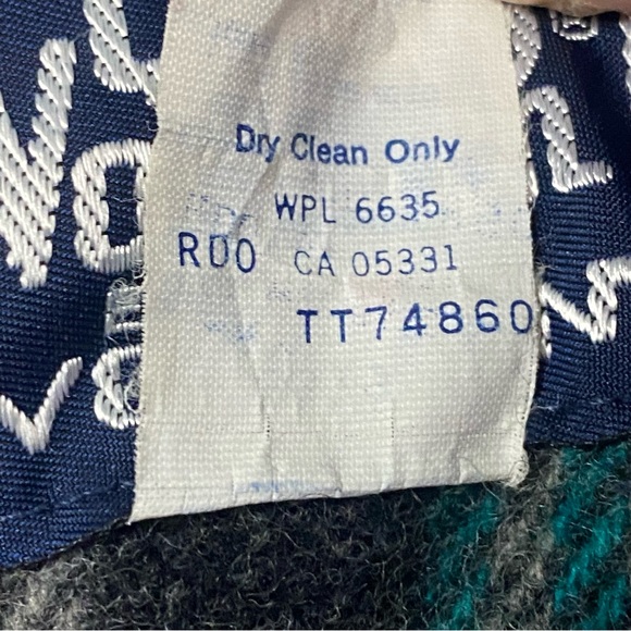 Vintage Woolrich Women’s Teal Wool Lined Hooded Parka Jacket Coat Made In USA M - Picture 13 of 13